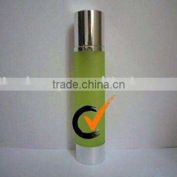 HB120 ml Jinsheng Plastic Airless Pumps Shiny Cap Bottles