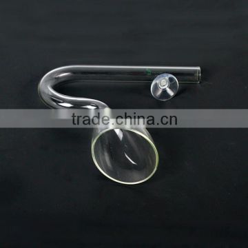 Aquarium Glass outlet water pipe glass accessories manufacturer in china