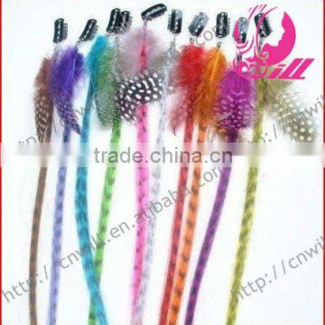 Real Rooster Feather For Synthetic Hair Extension