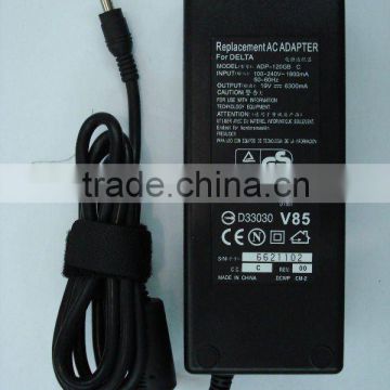 laptop power adapter laptop adapter replacement for DELTA 19V 6.3A(5.5*2.5 yellow)