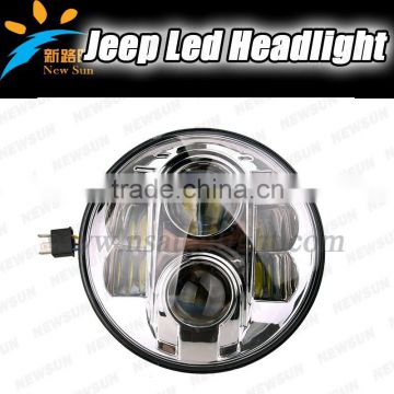 7" LED Headlight Round 7inch Headlight for offroad for Jeep Wrangler
