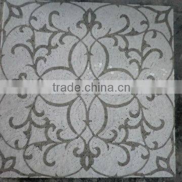fancy design marble mosaic floor medallion