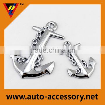 Custom 3d chrome car body stickers plastic sign made in china
