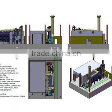 XDL-1206-M1 Sand Blasting Room With Manual Sweep Recovery System Welcomed by Most Customers