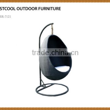Rattan Swing Patio Furniture Garden Hanging Egg Chair Cushion