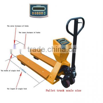 1-2 ton hand pallet truck with scale