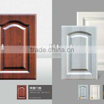 wood grain color pvc cabinet door