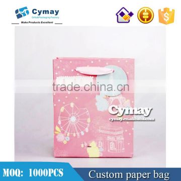 Fast prodcution coated paper shopping bag , custom paper bag MOQ 500Pcs