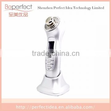 3Mhz Iontophoresis color photon ultrasonic beautiful skin instrument Tightens enlarged pores