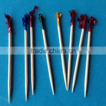 Factory Wholesale disposable wooden toothpick with logo