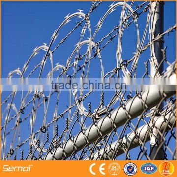 2016 hot sale galvanized fencing type razor barbed wire