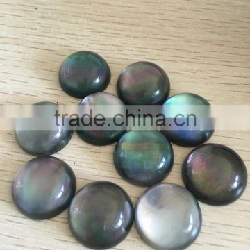 black lip mother of pearl shell resin cabochon