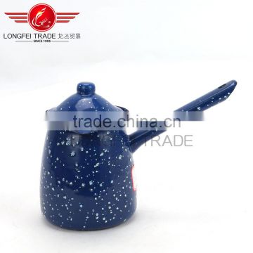 Blue color japanese/arabic porcelain coffee set with handle