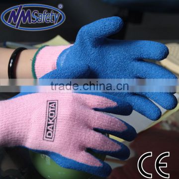 NMSAFETY warm fleece-lined latex safety glove