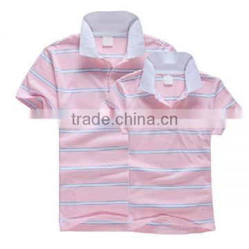 summer casual couple lover polo shirt ,cotton striped wholesale lovers polo shirt