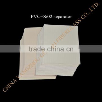 PVC battery separator coated Sio2 for storage battery