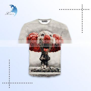 White blank custom printing 100% men cotton t shirts with wholesale price