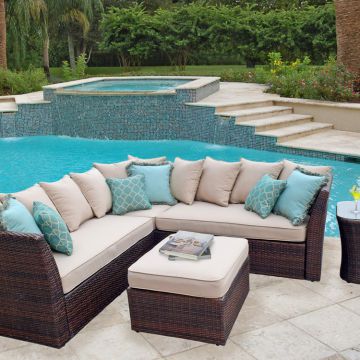 Waterproof Outdoor Lounge Furniture Waterproof Environmental Protection Customized