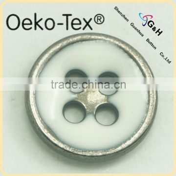 4 holes alloy metal button for shirts