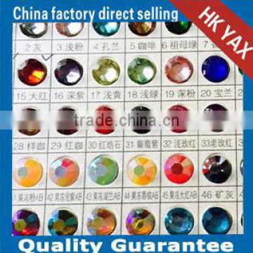 0820C China wholesale round epoxy resin stone, hot fix resin epoxy stone, flat back resin stone epoxy