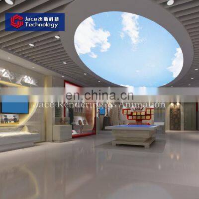 2021-new model exhibition type 3d animation digital sand table exhibition hall design