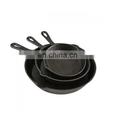 Customized Pre-seasoned Cast Iron Fry Pan With Removable Handle