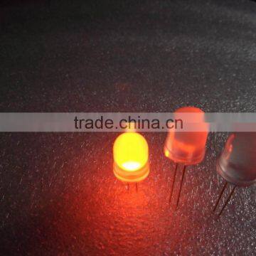 Diffused 10mm round led diode 40 degree viewing angle