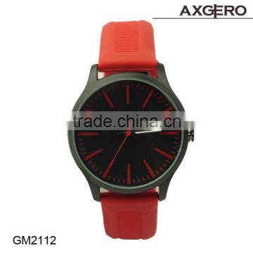 Rubber band watch silicone rubber watch!! Hot selling quartz movt silicone rubber watch for women!!