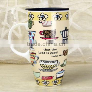 Coffee Time design Ceramic Travel Mug Ceramic Mug