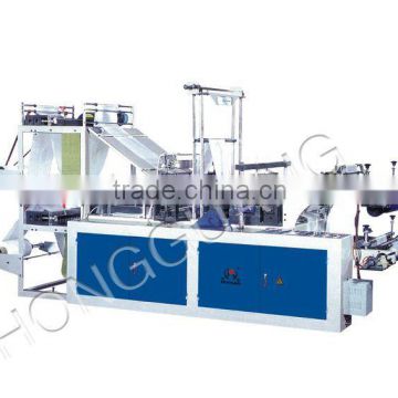 high speed two-layer rolling plastic bag maker