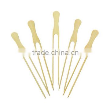 natural bamboo double skewer/stick/ bbq skewer