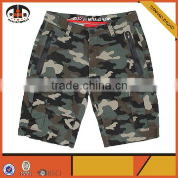 Wholesale Custom Designer Camouflage 3/4 Cargo Pants for Men