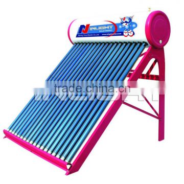 white color steel evacuated tube batch passive solar water heater