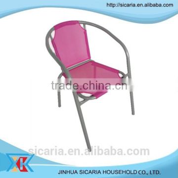 metal fabric stackable chair