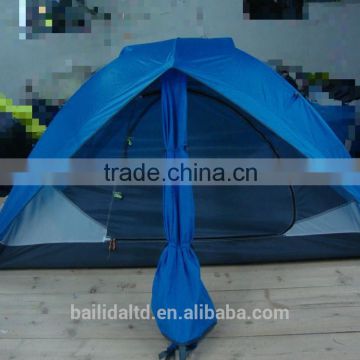 blue caming tent