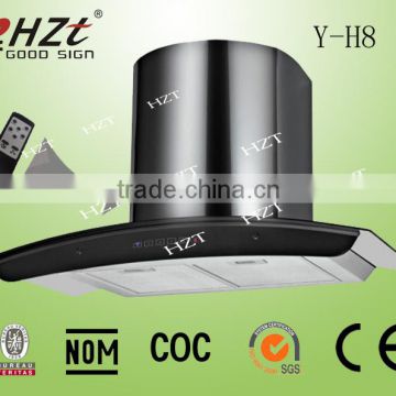 2014 Hot 90cm round Range Hood with Remote Control with LED Lamp (Y-H8)