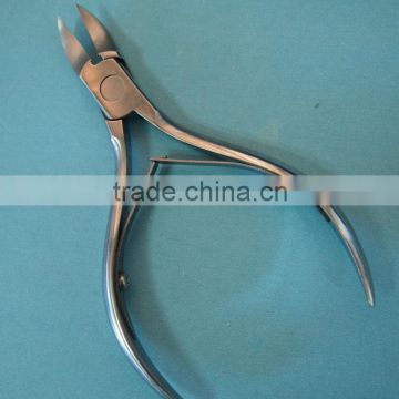 Professional using stainless steel nail nipper
