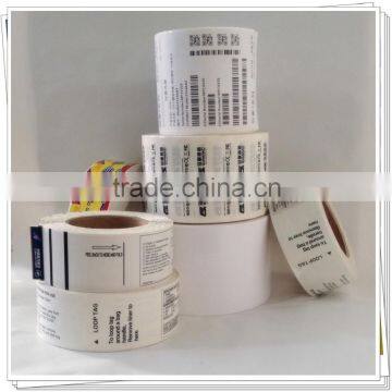 synthetic paper adhesive label for Freezing Warehouse label and ribbon printing label