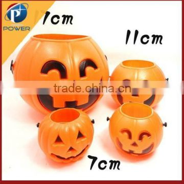 yiwu factory sale cheap candy basket, halloween pumpkin basket