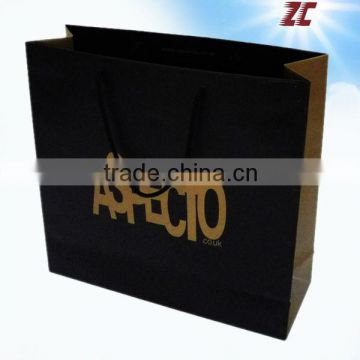 Luxury Black Kraft Paper Bag Direct Sale, Environmental Friendly Kraft Box