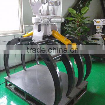 OEM Small Log Grapple For Excavator , Hydraulic Log Grapple For Forest