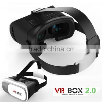 Best VR BOX 2 Google Cardboard Plastic Virtual Reality Headset Simulator 3D Glasses for IOS Android System Smartphone