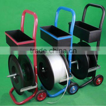 Moving Carts with 2 wheel, pet strapping dispenser steel