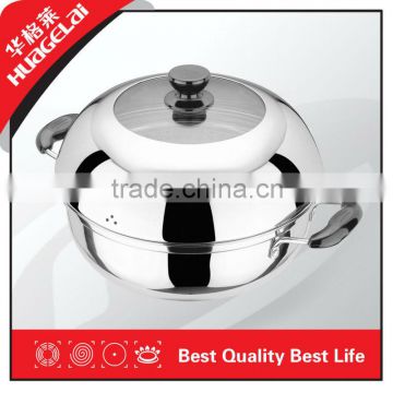 18/8 stainless steel cookware steam pot cooking pot cooking pot
