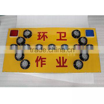 Custom design 100mm lamps 1200*600mm road safety vehicle mounted arrow led sign board