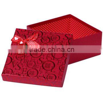 Wedding candy gift paper box with lid