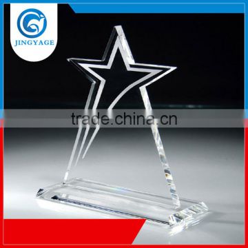 Jingyage optical star crystal awards and trophy star trophy and awards crystal pure star trophy