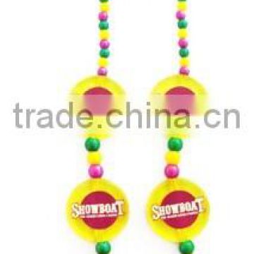 2014 Mardi Gras latest design flashing LED showboat beads necklace