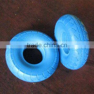 4.10/3.5-4 solid pu material hand truck tire