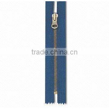 3# brass zipper Close-End Auto Lock slider